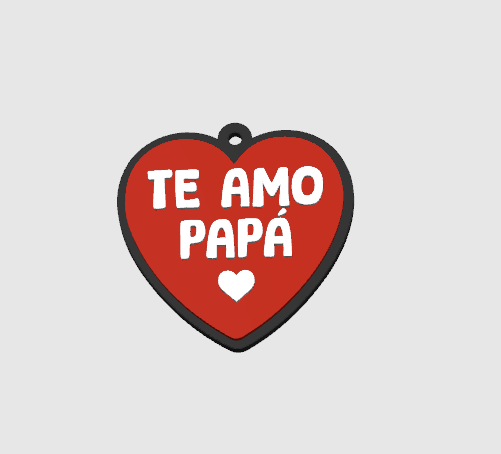 Llavero Corazón Papá