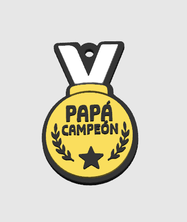 Llavero Papá Campeón