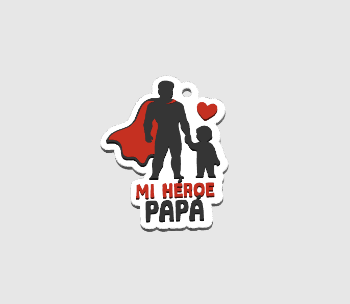 Llavero mi super Papá