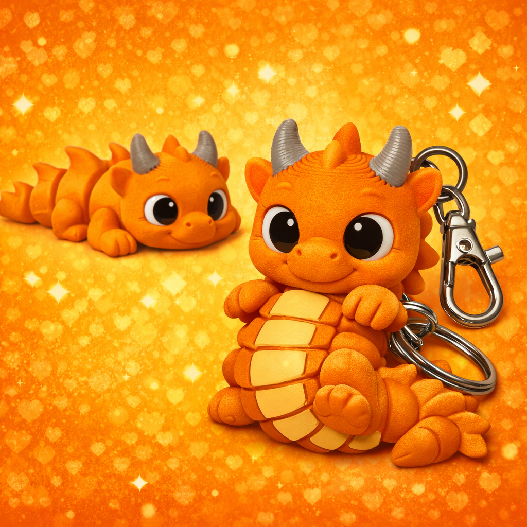 Llavero Dragon Flexible