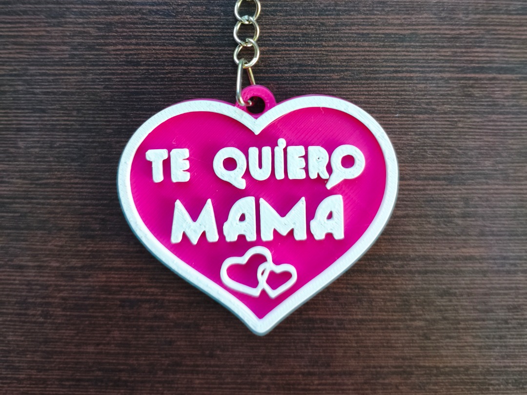 Llaveros corazón te quiero mamá