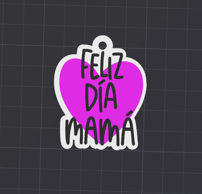 Llavero Feliz dia Mama