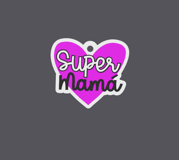 Llavero Super Mama V1